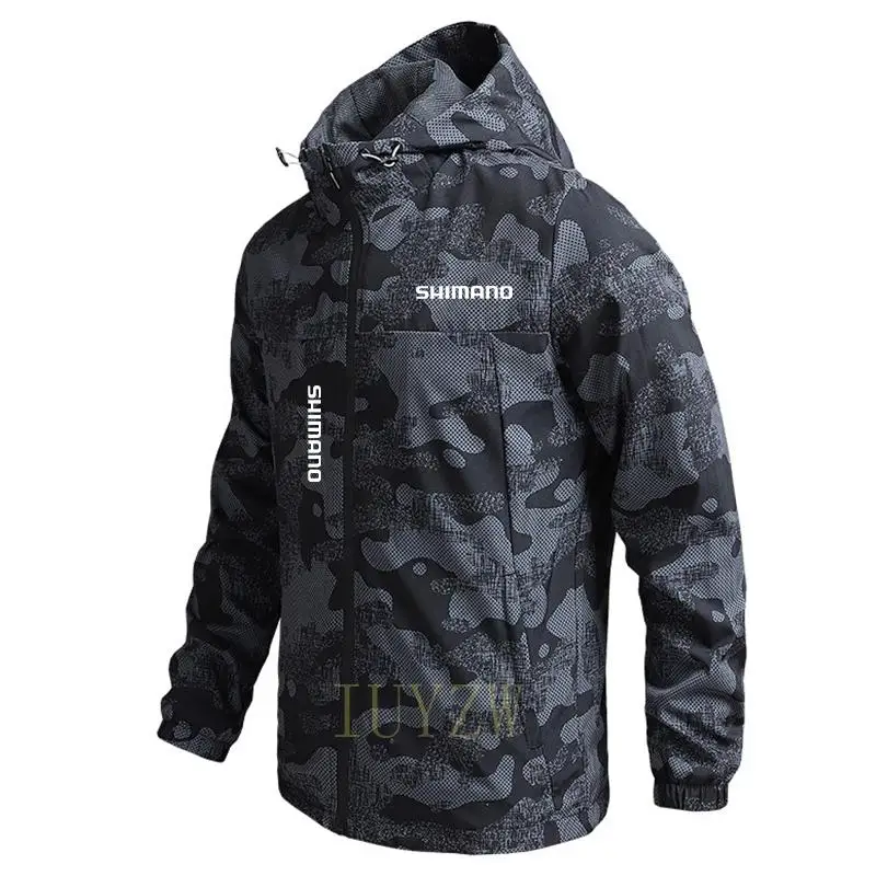 

Sun Protection Fishing Shirt Breathable Quick Dry Camouflage Sport Fishing Clothes Men Casual Fishing Jacket Waterproof Clothing