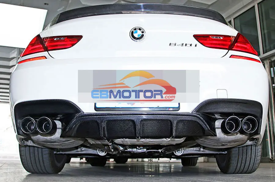 Неокрашенный Стекловолоконный задний наружный рассеиватель для BMW F12 F13 M6 F06 M-Sport