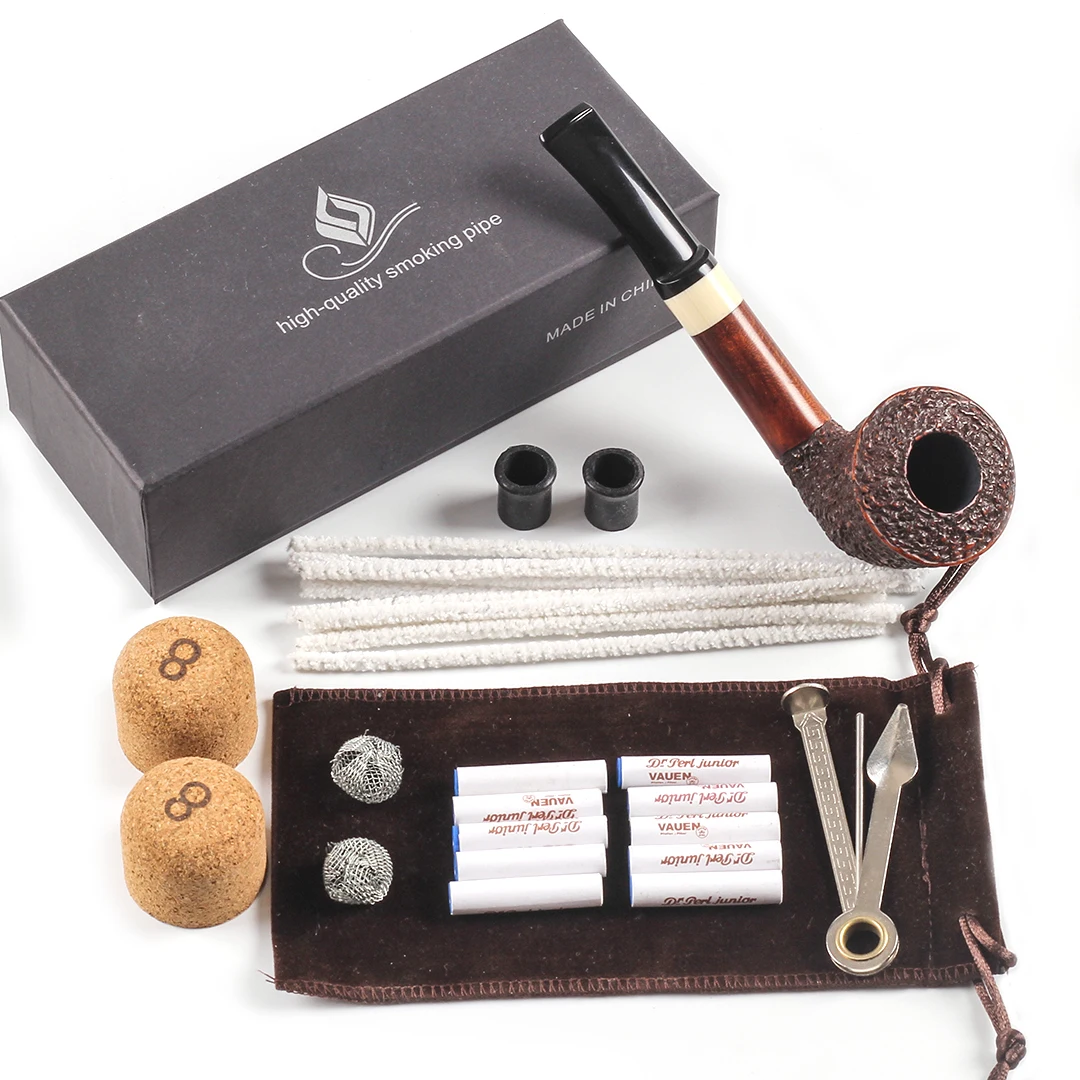 

manual Tobacco pipe,Accessories,Smoking pipe,3 in 1 scraper,Pipe cleaners Phoebe Detachable Easy to carry Carved