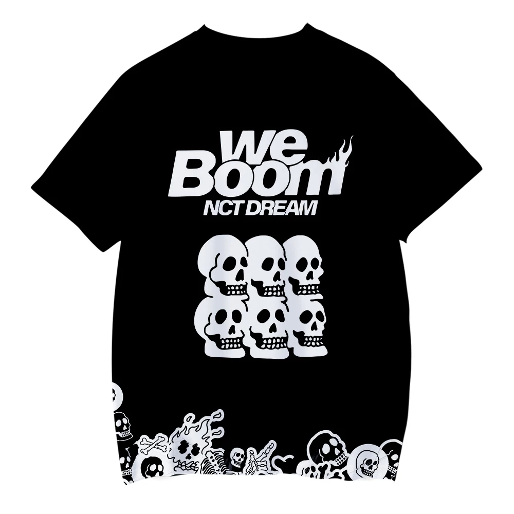 KPOP NCT DREAM/Новинка 2019 года детская одежда с 3D-принтом WE BOOM футболка короткими