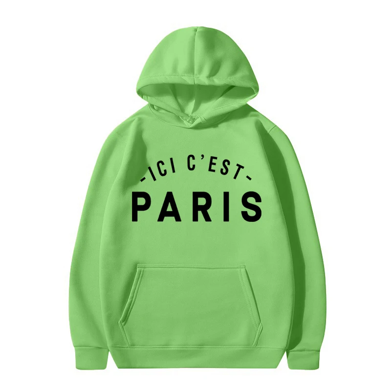 2012 New Lionel Messi Ici Cɾst Paris Print Hoodie Sweatshirt Men's And Women's Clothing Unisex Sportswear Hooded Pullover |
