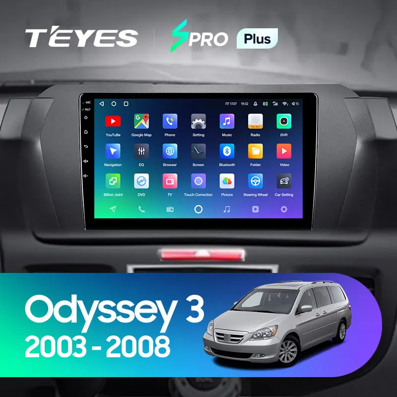 TEYES SPRO Plus Штатная магнитола For Хонда Одиссей Honda Odyssey 3 RL3 RL4 2003 - 2008 Android 10 до 8-ЯДЕР 4 +