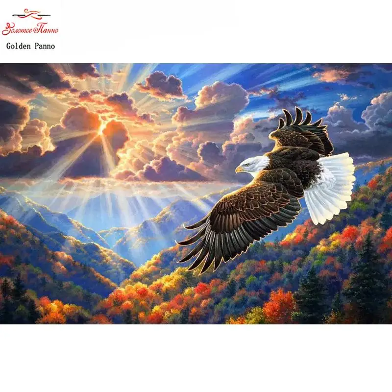 5D DIY Diamond Painting Animal Eagle Diamond Embroidery 3D Cross Stitch Needlework Diamond Mosaic Home Decoration