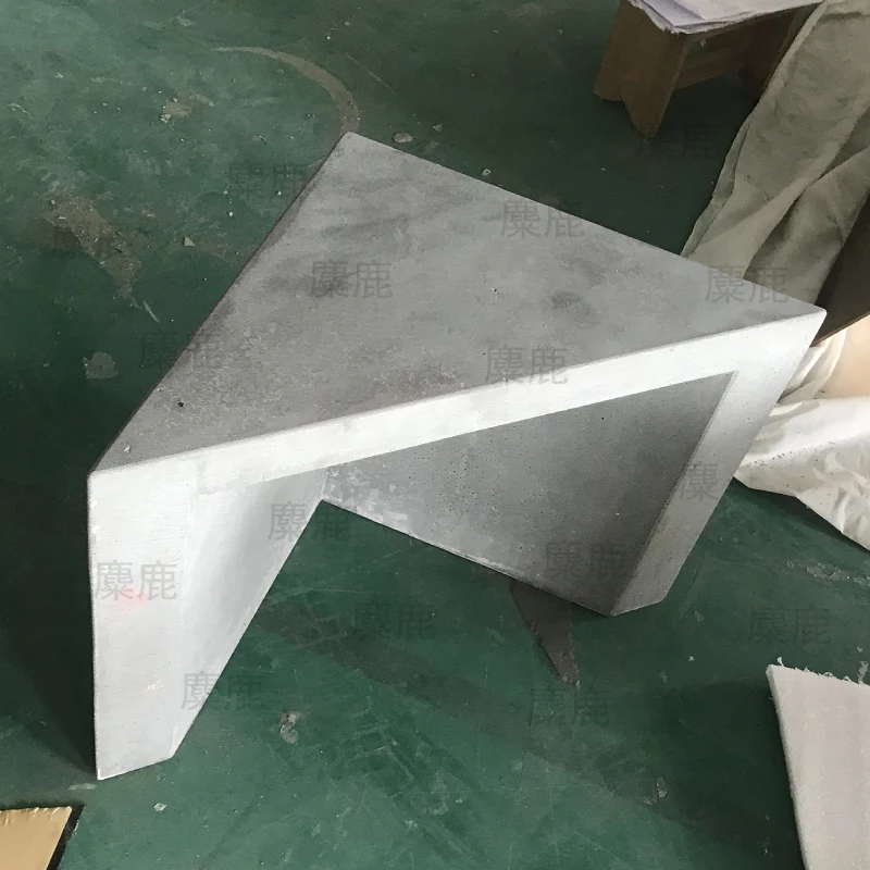 

zq Industrial Style Concrete Cement Side Table Triangle Living Room Sofa Combination Side Table