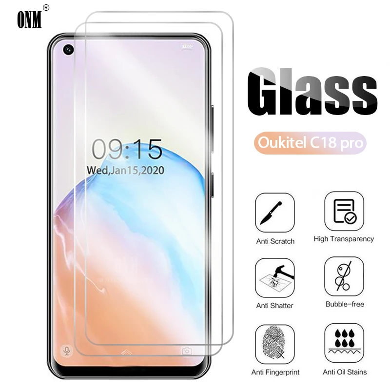 10 шт. закаленное стекло для OUKITEL C18 PRO Защита экрана Защитная стеклянная