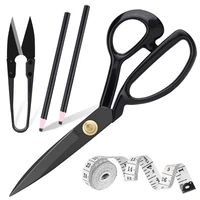 imzay steel sewing scissors set with tape measure yarn scissors crayons professional tailor tools accessories kits for leather