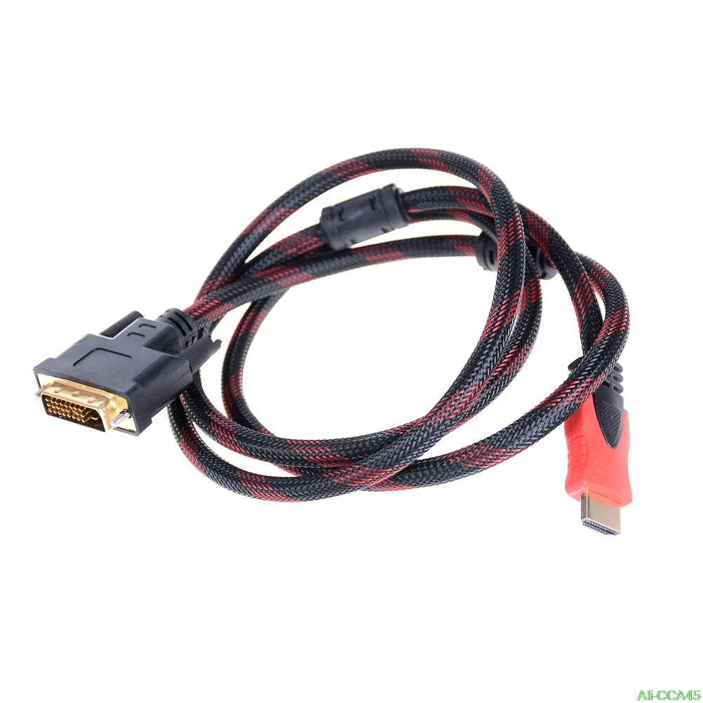 Высокая Скорость аудио кабель 5FT DVI D мужчина к HDMI Совместимость нфсп высокого и
