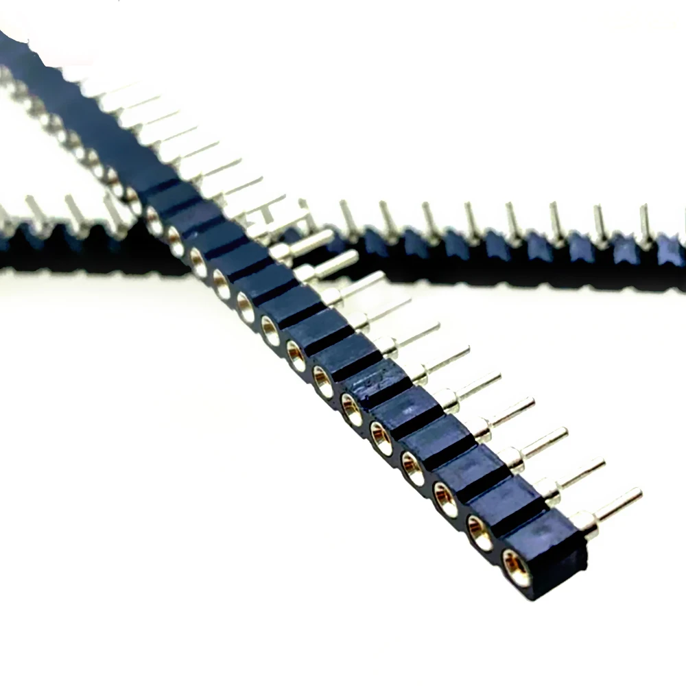 10 шт. 2 54 мм 1x40Pin полоса Оловянная печатная плата IC хрупкий круглый штыревой