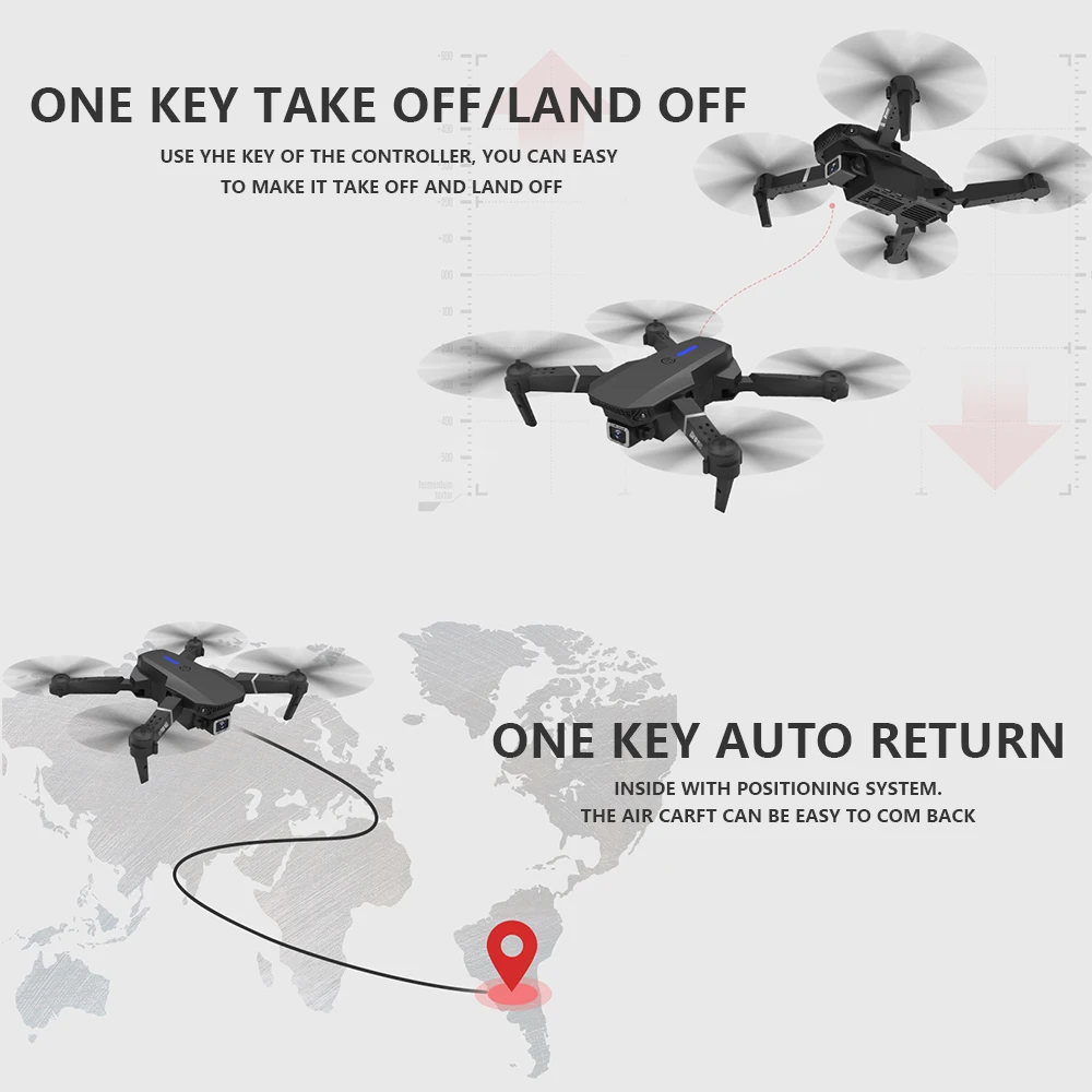 Willkey LS E525 2 4G Дрон с разрешением 4k Профессиональный радиоуправляемый RC Quadcopter