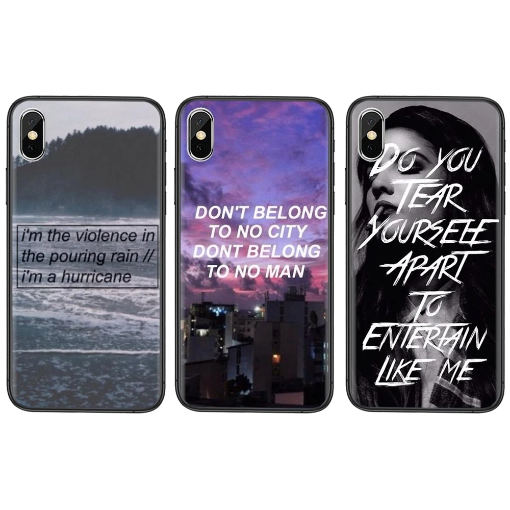 Печать песен Halsey Hurricane для iPhone 11 12 Mini Pro 5 5S SE 5C 6 6S 7 8X10 XR XS Plus Max регулируемые цены