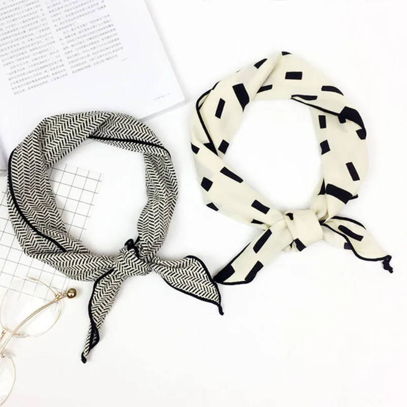 Весенние треугольные шарфы маленькие хлопковые родитель Детская повязка для