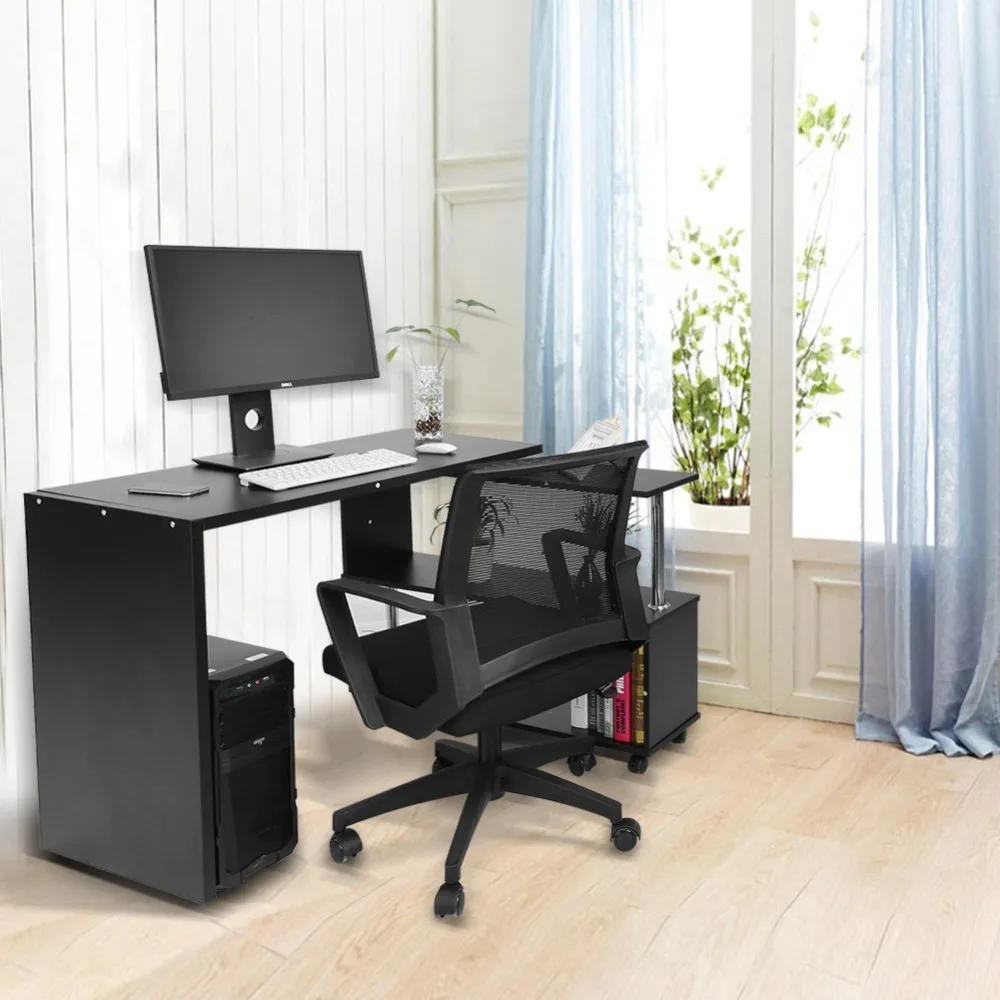 Вращающийся на 360 градусов Регулируемый угловой компьютерный офисный стол с