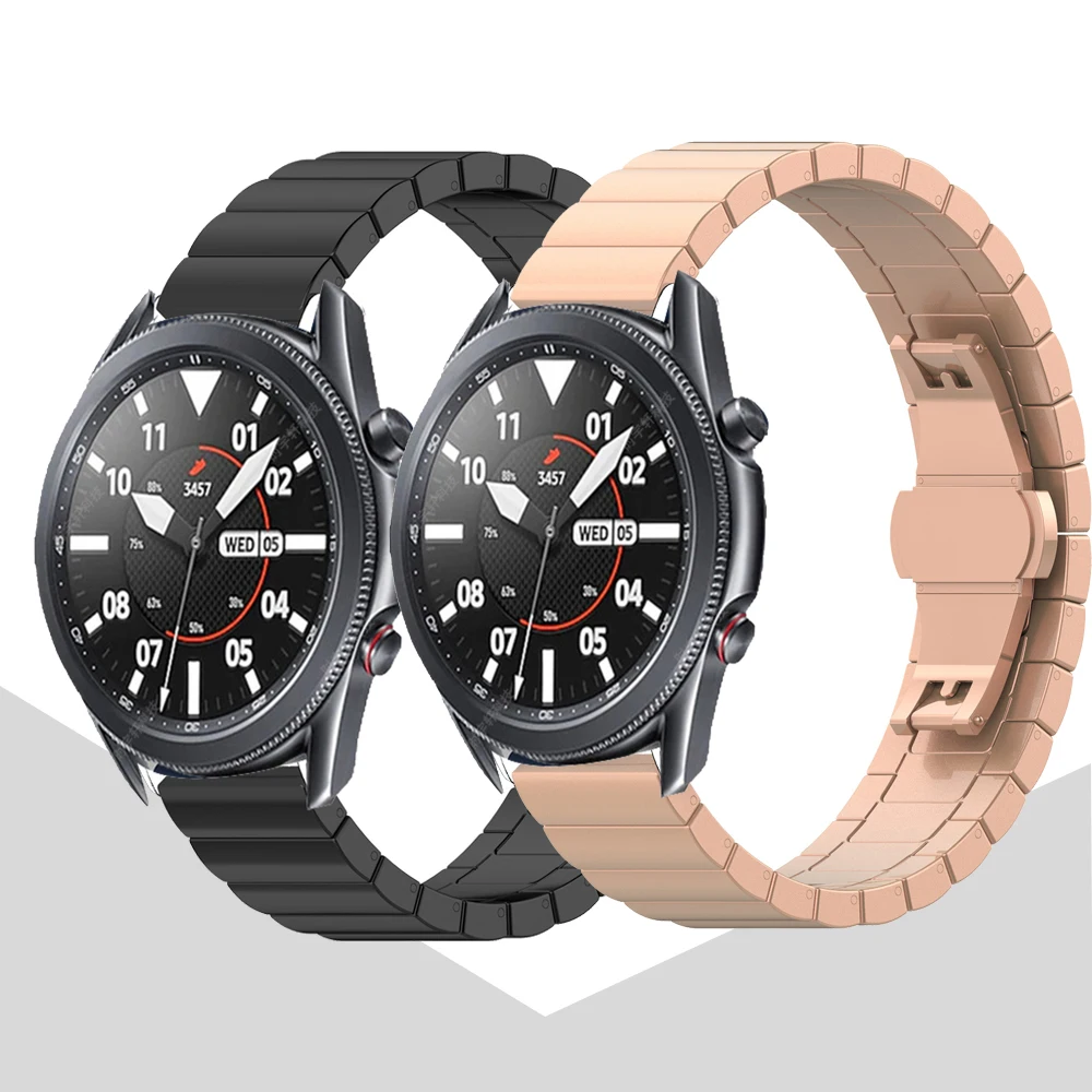 

Bands for samsung galaxy watch 3 band 45mm 41mm active 2 sport strap for amazfit bip gts gtr huawei watch gt 2e Metal correa