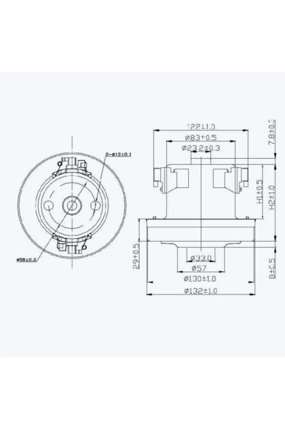 

MHK Parts S 6355 Yp Vacuum Cleaner Motor-Nec