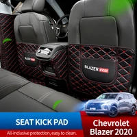 car seat back pu leather protector for chevrolet blazer 2020 dust proof kick mat protect from mud dirt waterproof cover