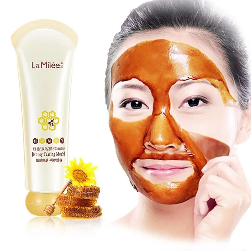 Honey Tearing Face Mask Peel Oil Control Deep Cleaning Blackhead Remover Off Dead Skin Pores Shrink Care | Красота и здоровье