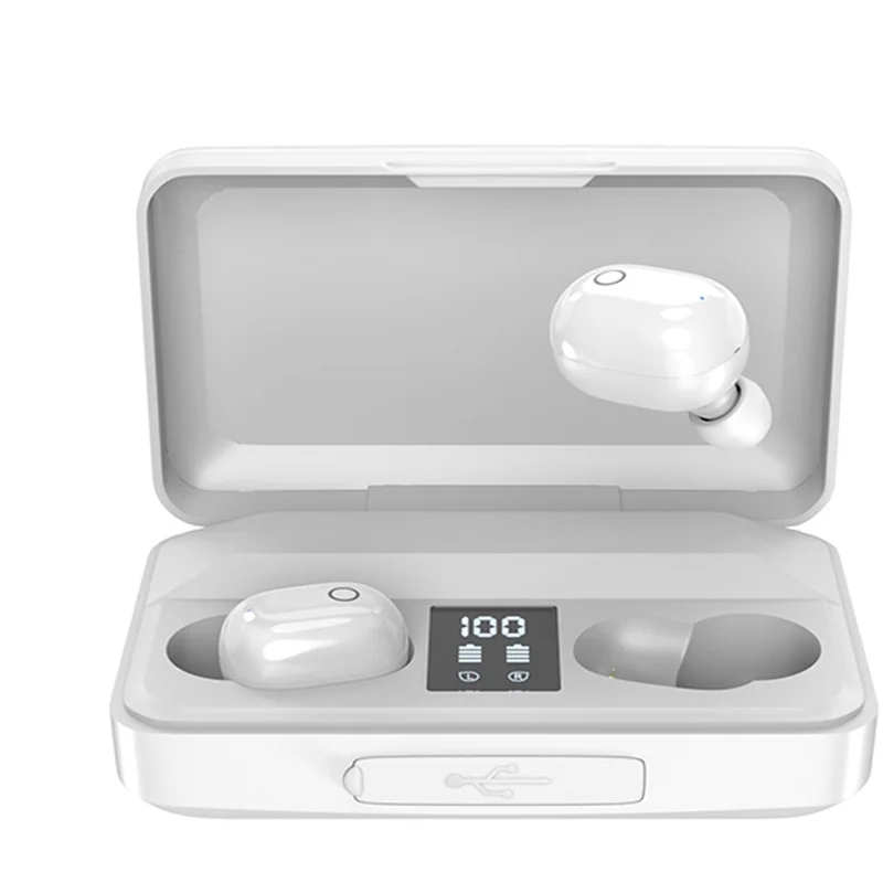 

Wireless Earphones Bluetooth HIFi Stereo Sound Headphones Touch Control Earbuds With 1800mAh Charging Case Support IOS Andorid