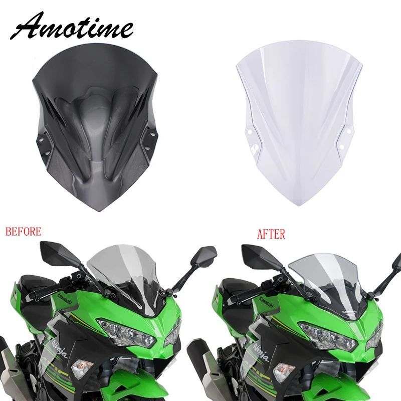 Высококачественная пластиковая перегородка для лобового стекла Ninja400 мотоцикла
