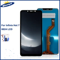 6 2for infinix x624 lcd display touch screen digitizer assembly replacement for infinix hot 7 x624 lcd screen