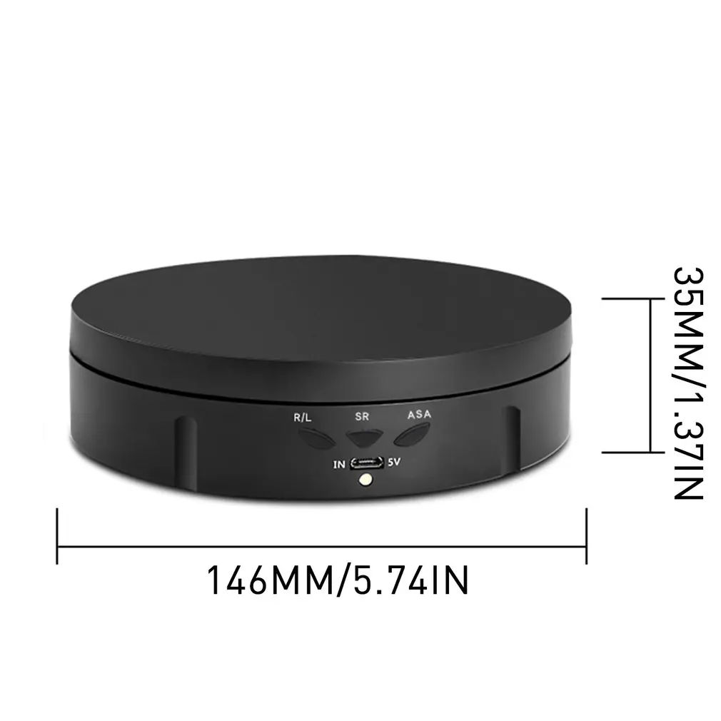 

Charging Automatic Turntable Live Turntable Jewelry Electric Rotating Table 360 Degree Rotate Panoramic Display Table