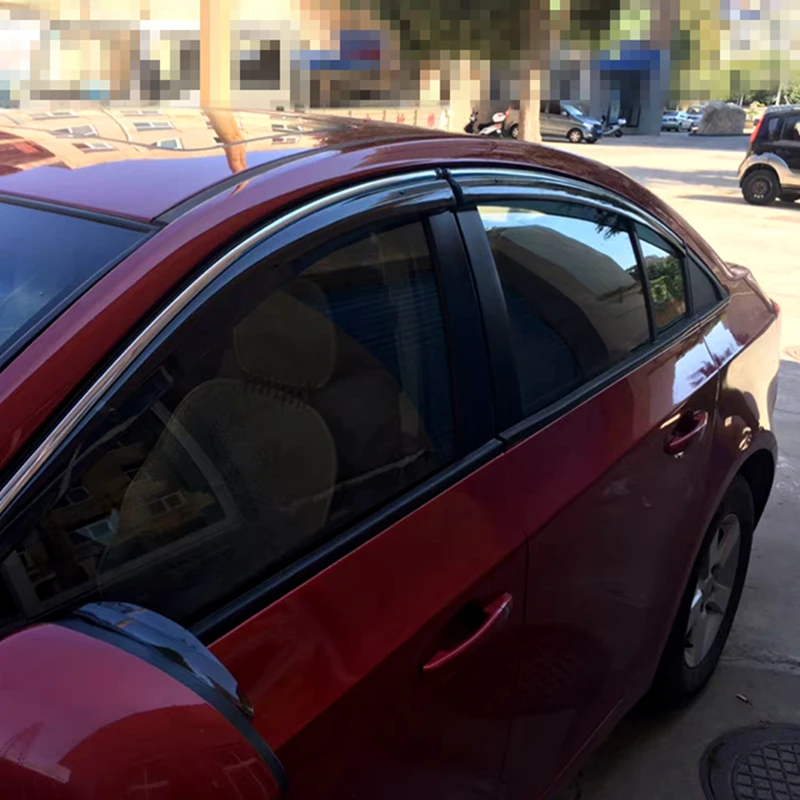 Для Cruze 2009-2013 Пластик оконный козырек Vent Оттенки Защита от солнца Дождь