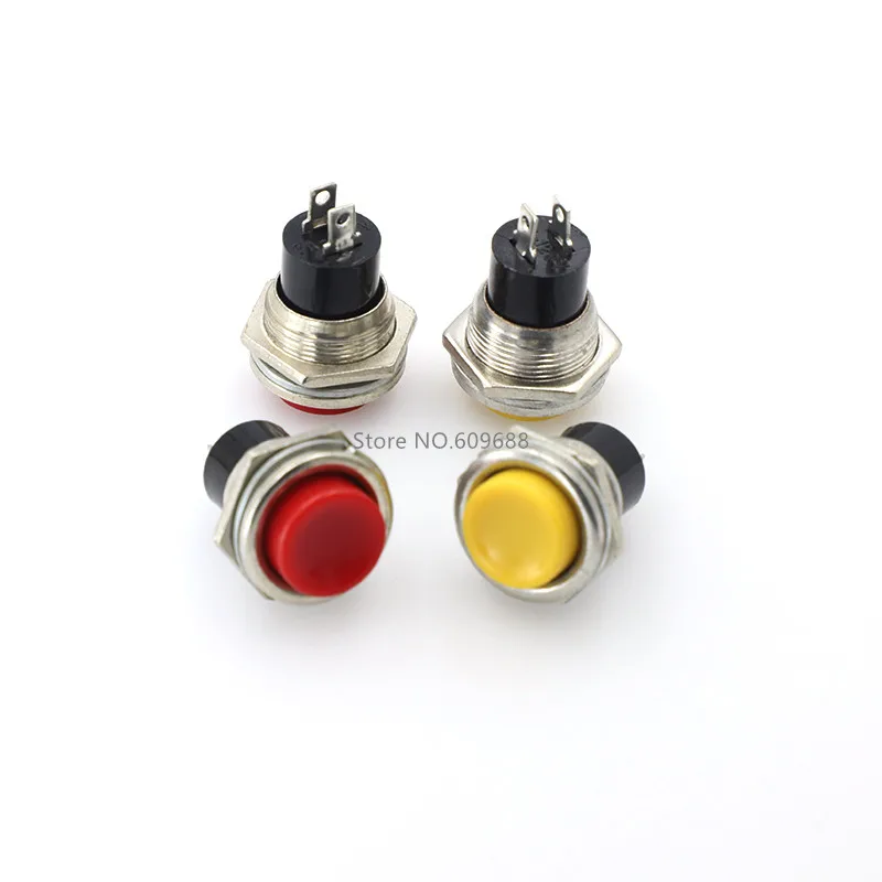 DS-212 DS212 SPST Мгновенный кнопочный переключатель с отверстием для крепления 16 мм