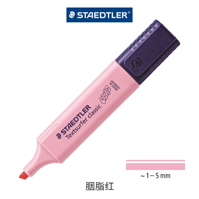 Carmine 2 шт STAEDTLER хайлайтер 364 C детский Макарон цвет студенческий офис основные цвета текст маркер для выделения - Цвет: Carmine