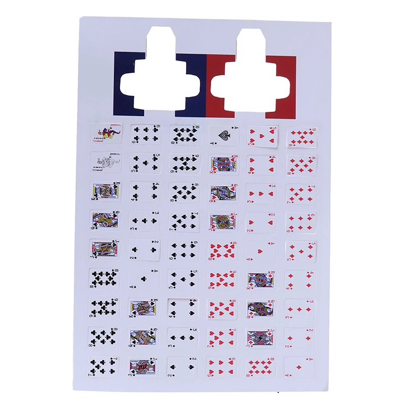 

1 Набор милый миниатюрный кукольный домик милые мини Игральные карты для покера стиль случайный Мини милый покер кукольные аксессуары