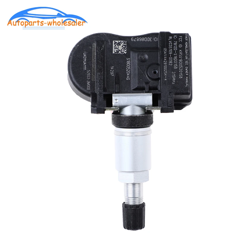 

52933-2M000 529332M000 For Hyundai Accent Sonata Genesis Coupe Kia Forte Sorento Soul Optima TPMS Tire Pressure Sensor 315MHz