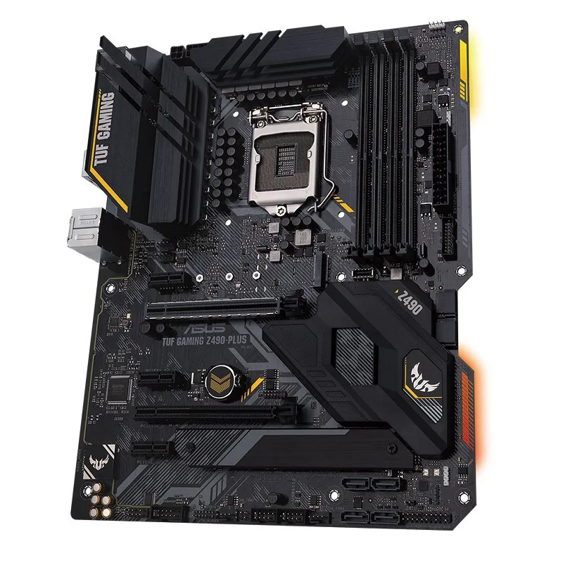 Игровой ASUS TUF LGA 1200 Материнская плата Intel 10th Gen Z490 (Wi-Fi 6) SATA 6 ATX материнская (Dual M.2 12 + 2 |