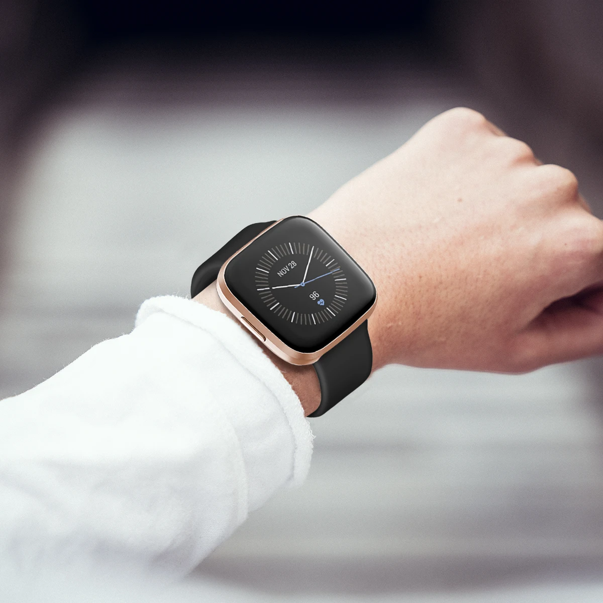 Высококачественный однотонный Браслет для Fitbit Versa 2/Versa Lite водонепроницаемый сменный мягкий силиконовый ремешок для часов Correa