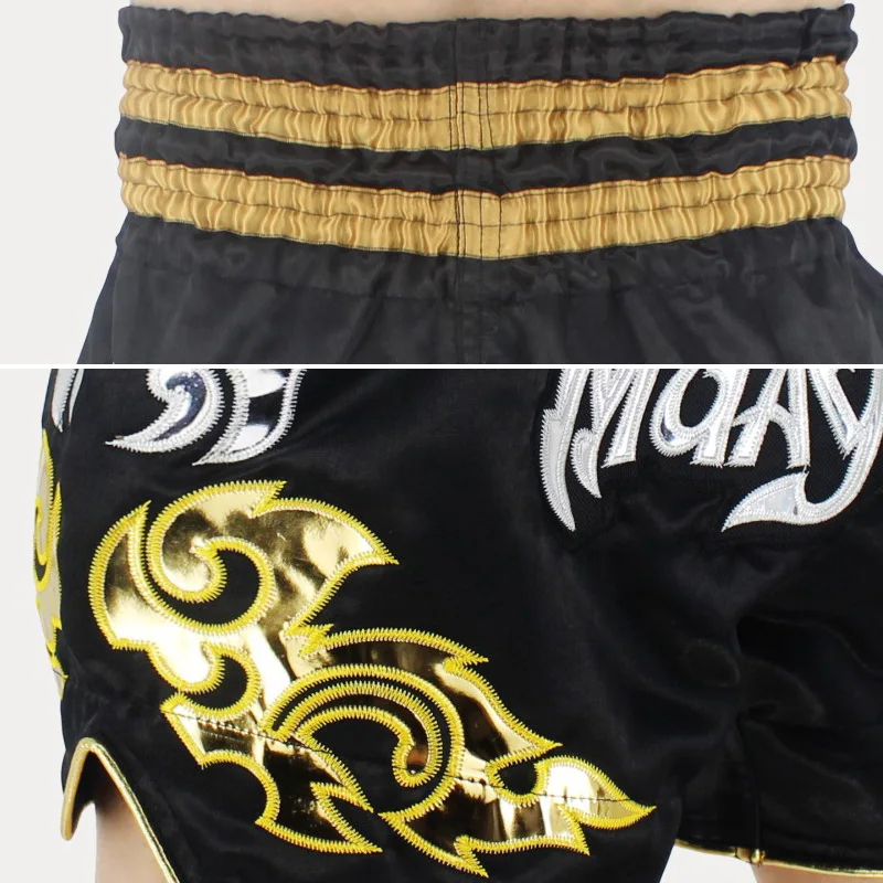 Muay Thai MMA Kickboxing Shorts Grappling Crossfit Boxeo Trunks Men Women Boys Girls Training Combat Sanda Sport Short Pants