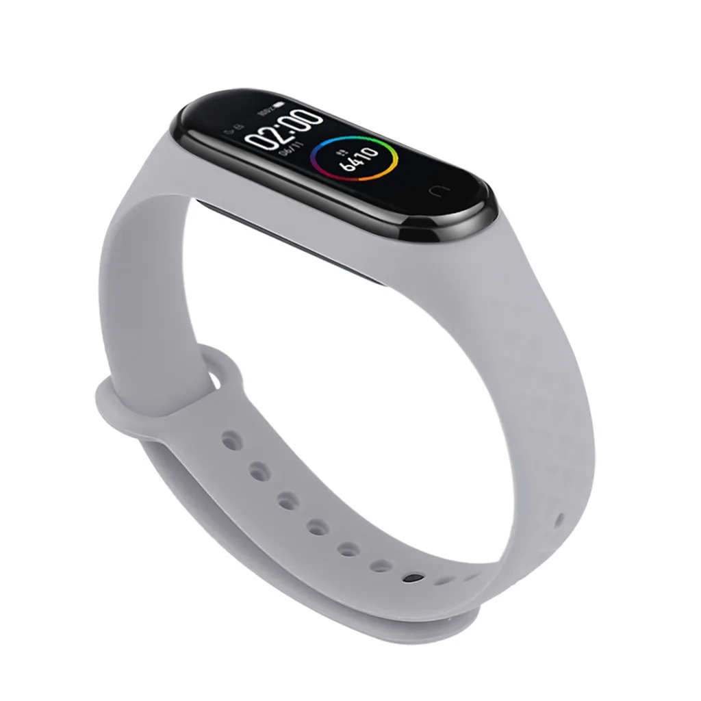 Ouhaobin wrist strap For Xiaomi Mi Band 4 Wristband Replacement Silicone Bracelet for 3 smart watch | Электроника