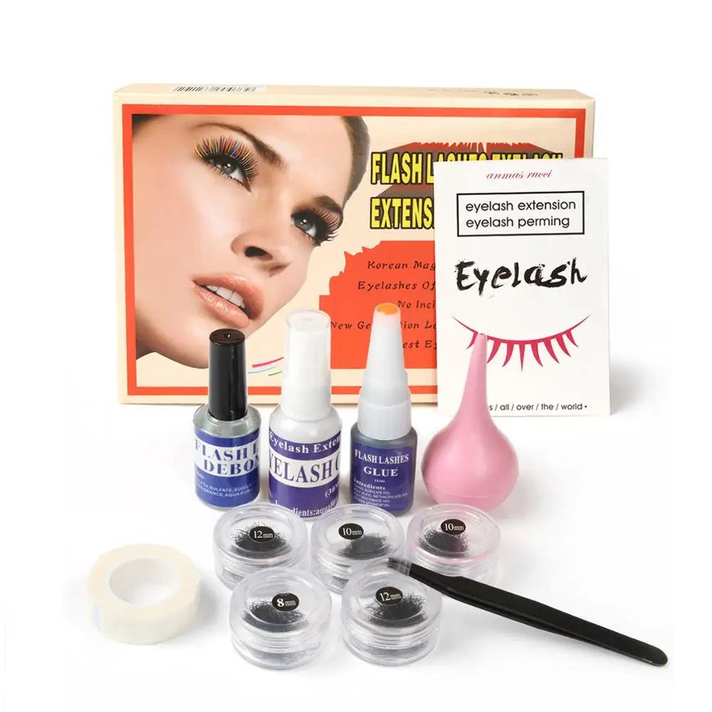 Ложный комплект для наращивания ресниц отдельный накладной ресницы Очищающая