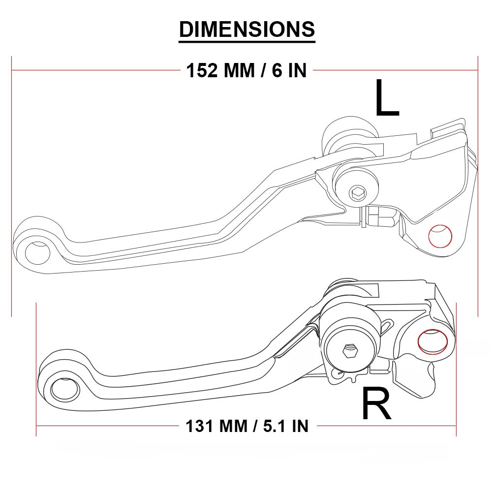 

Motorcycle Dirt Pit Bike Pivot Brake Clutch Levers For 125SX 250EXC/EXC-F 300EXC 450EXC EXC 250SX-F 350SX-F SXF 65SX 85SX SX