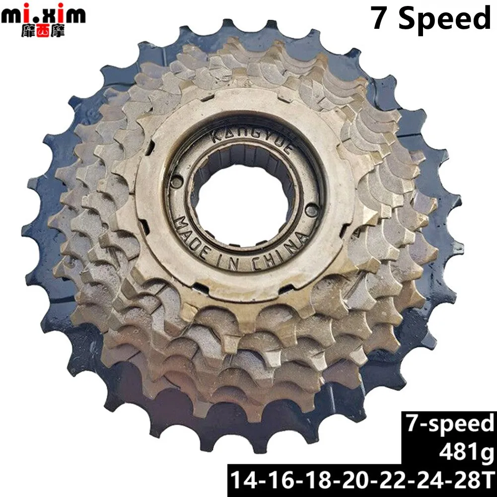 28/32T Rotating Freewheel 7/8/9 Speed Freewheel Bicycle Screw Thread Durable