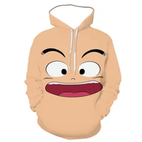 spring and autumn hoodie 2021 new big mouth hoodie 3d printed mens sports round neck long sleeve hoodie