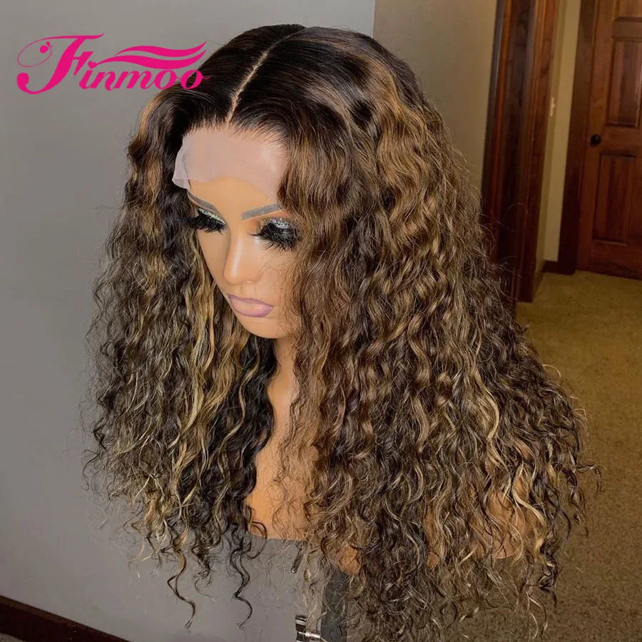 Парики из натуральных волос на кружеве Омбре для женщин 13х6 яркий коричневый