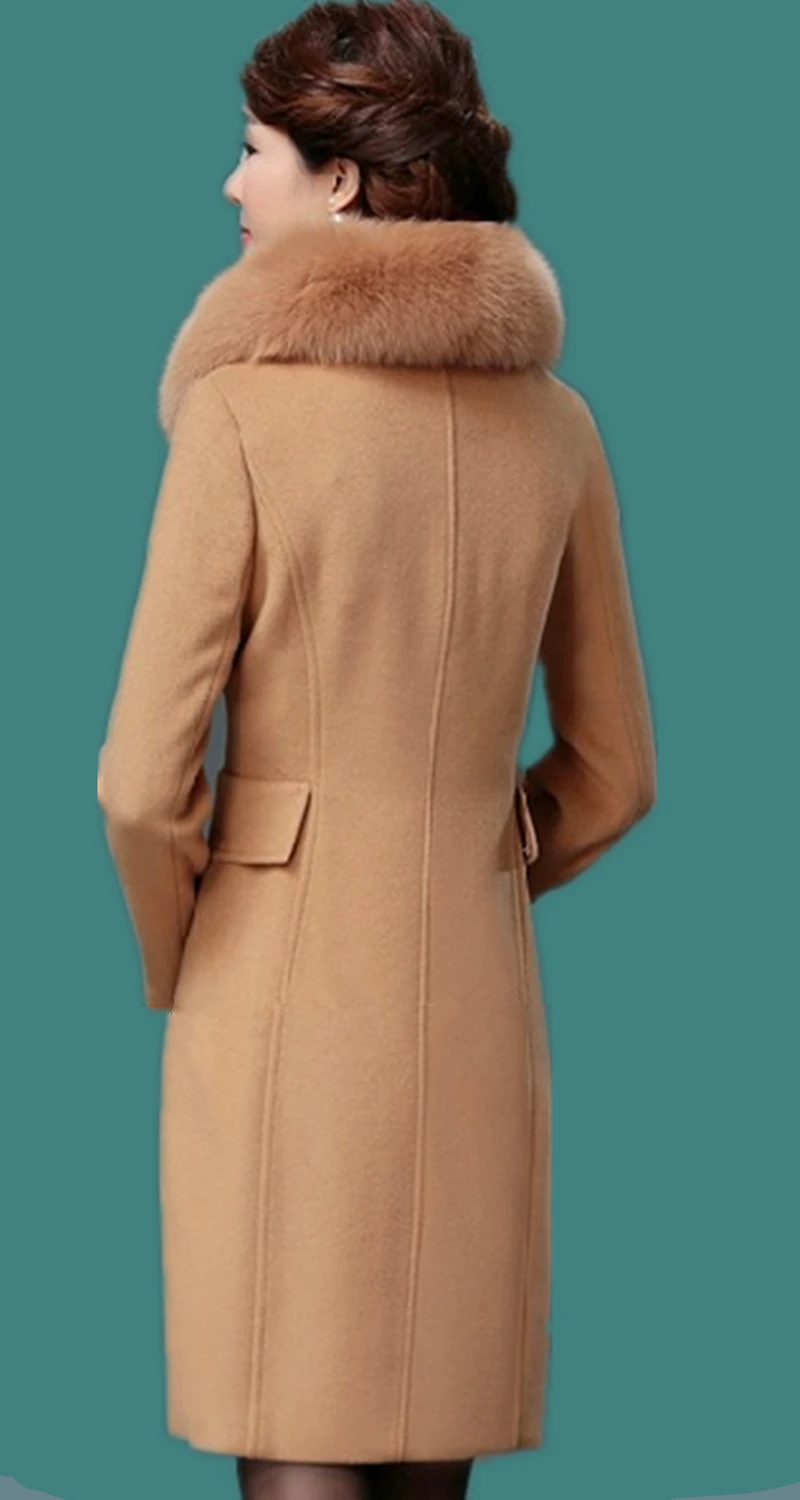 Новинка 2019 женская верхняя одежда осенне зимняя модная теплая шерстяная смесь