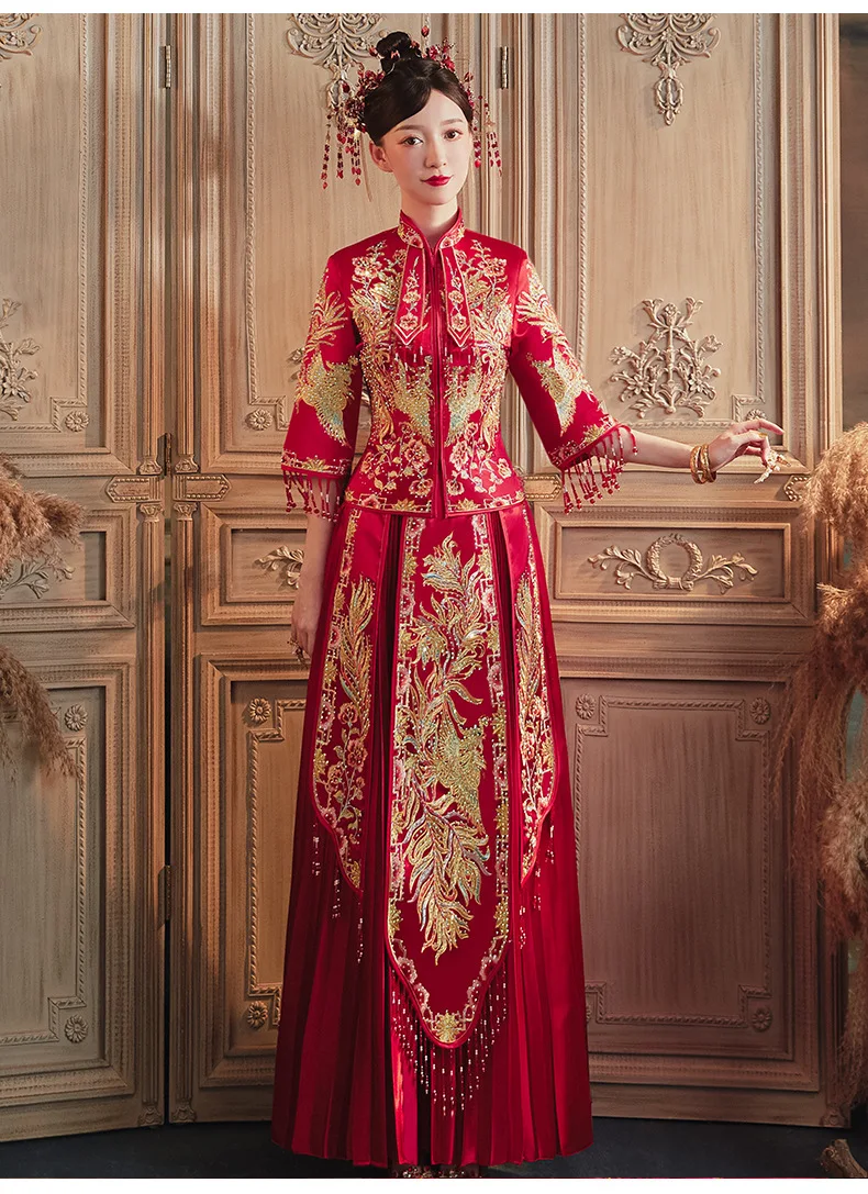 FZSLCYIYI Китайский стиль женщин мужчин свадебное платье Классический роскошный вышитый Hanfu Одежда Брак костюм Vestidos Размер S-2XL включительно.