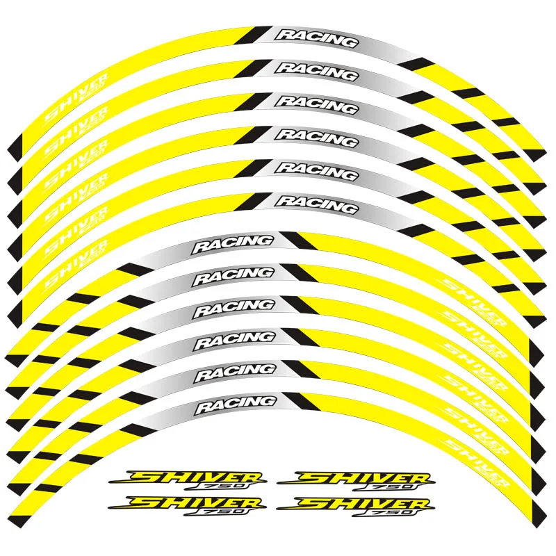 Светоотражающая наклейка на обод мотоцикла креативная для 17 дюймового