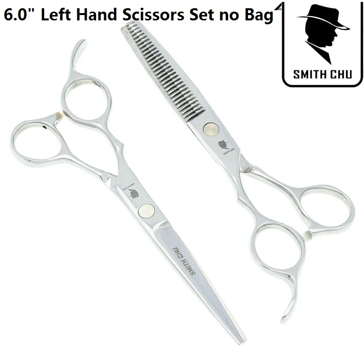 6,0 дюймов Smith Chu Salon ножницы для волос для левшей, Набор японских парикмахерских ножниц для стрижки и истончения, машинка для стрижки волос LZS0041 - Цвет: LZS0071 no bag 60