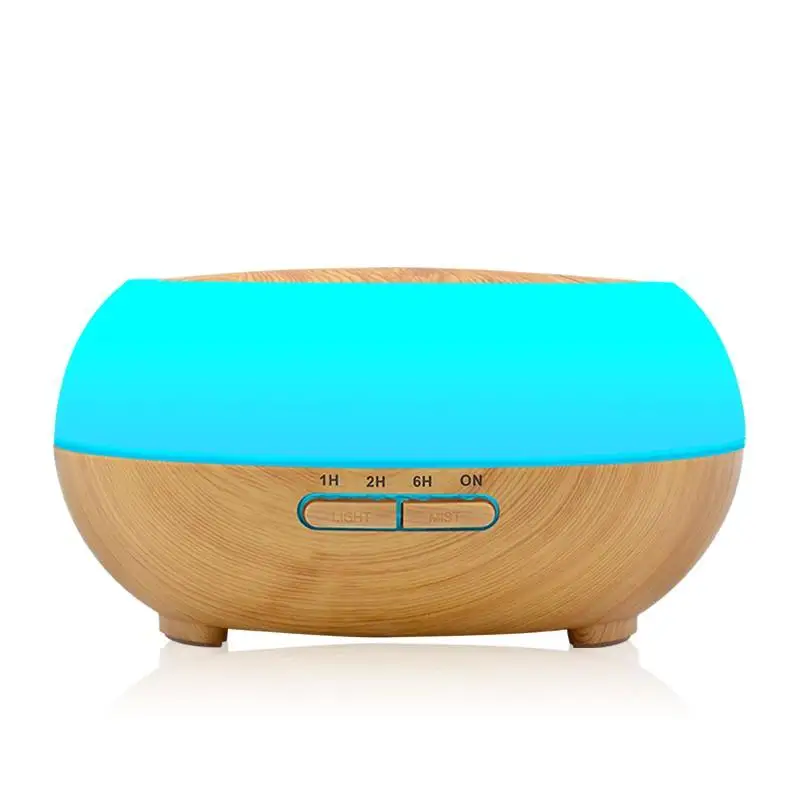 

Air Humidifier Electric Air Diffuser Aroma Humidifier Mist Wood Grain Oil Aromatherapy Mist Maker LED Light For Car Home