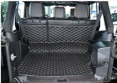 

Non Slip Wholy Surrounded No Ordor Special Car Trunk Mats for Jeep Wrangler 2doors/4doors Durable Waterproof Carpets