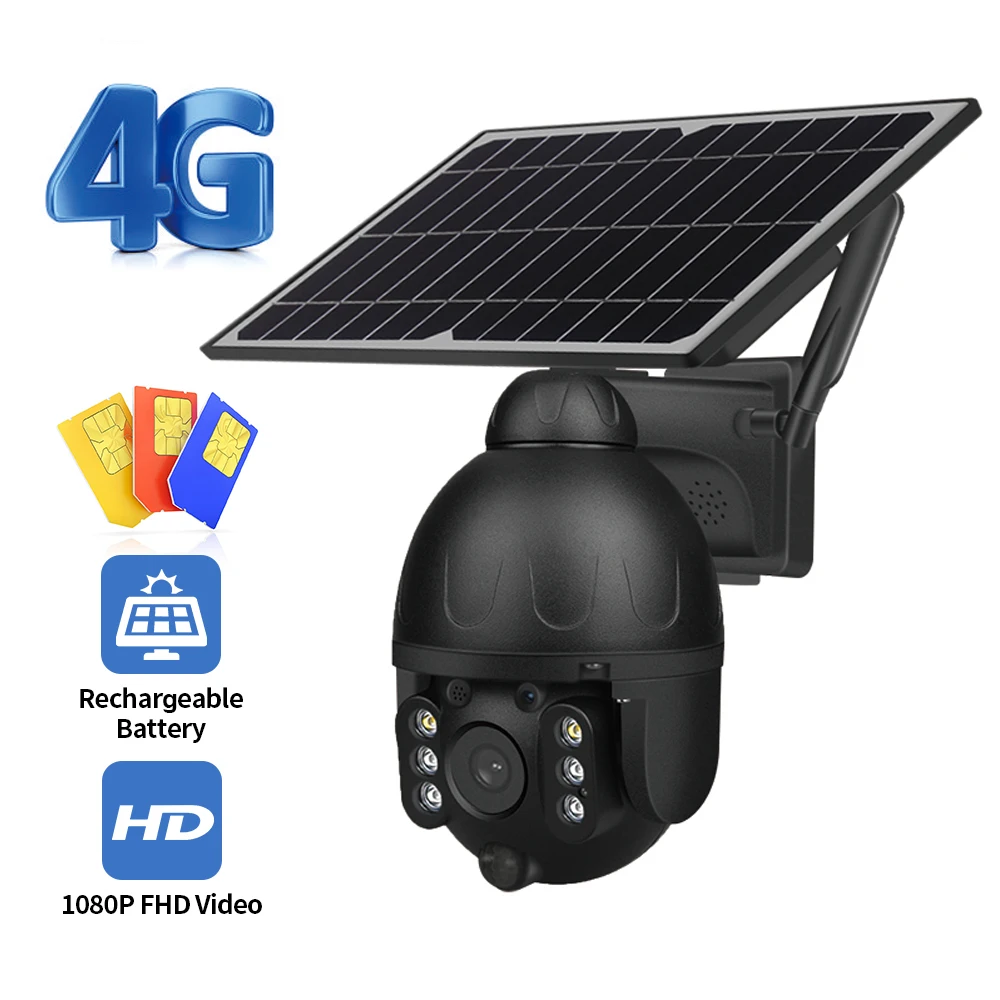 

2020 новая IP-камера INQMEGA 4G Wi-Fi на солнечной батарее PTZ s Starlight полноцветная ИК-камера видения P2P 4G sim-карта ИК видение облачная камера хранения