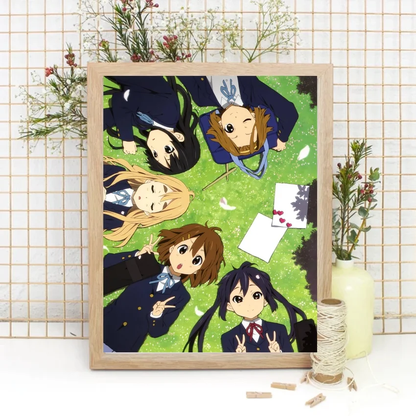 

K-ON! Аниме плакат печать без рамки плакат украшение спальни Аниме Коллекция холст psoter