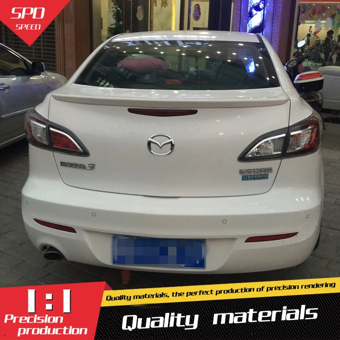 Спойлер для Mazda 3 высококачественный спойлер из АБС материала заднего крыла