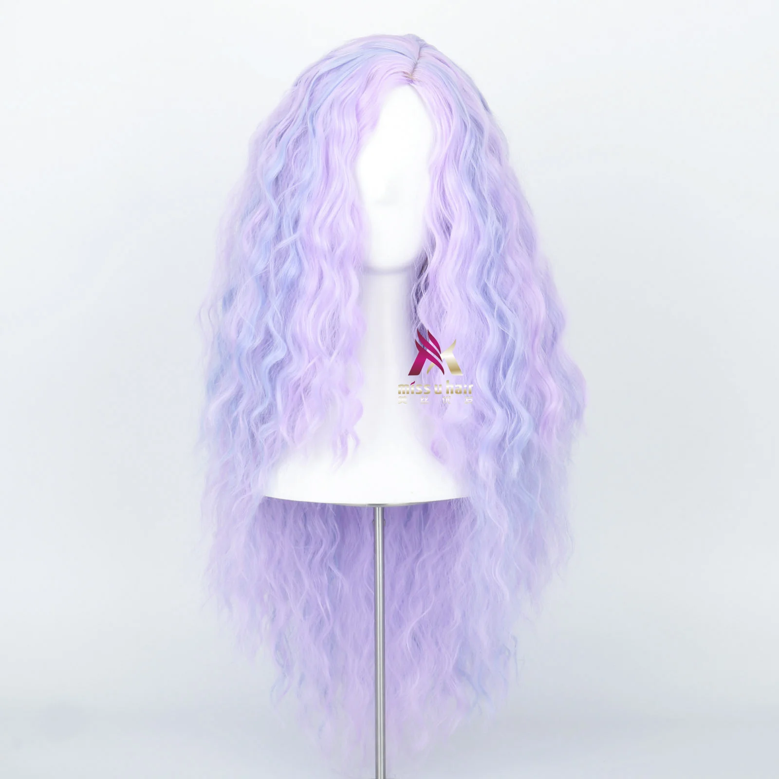 

Comic Show Dress Up Show Halloween Dragon Myth Cosplay Fake Fever Selling Long Hair Purple Wig Cosplay Show