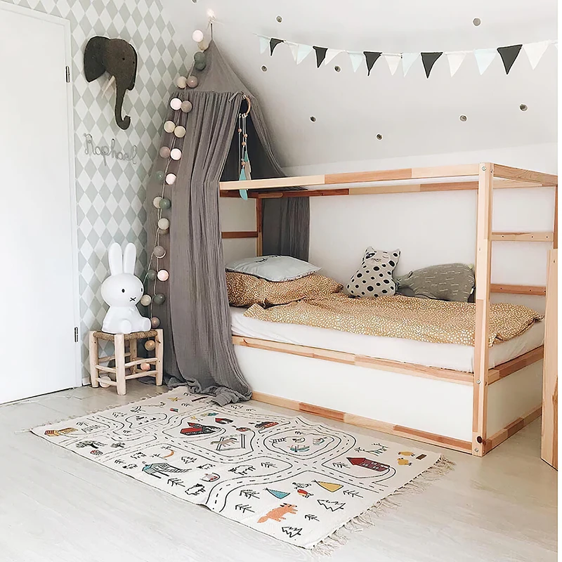 

Play Mat Toys For Children'S Mat Kids Rug Playmat Developing Mat Tassel Highway Hopscotch Playing Mat For Children Living Room