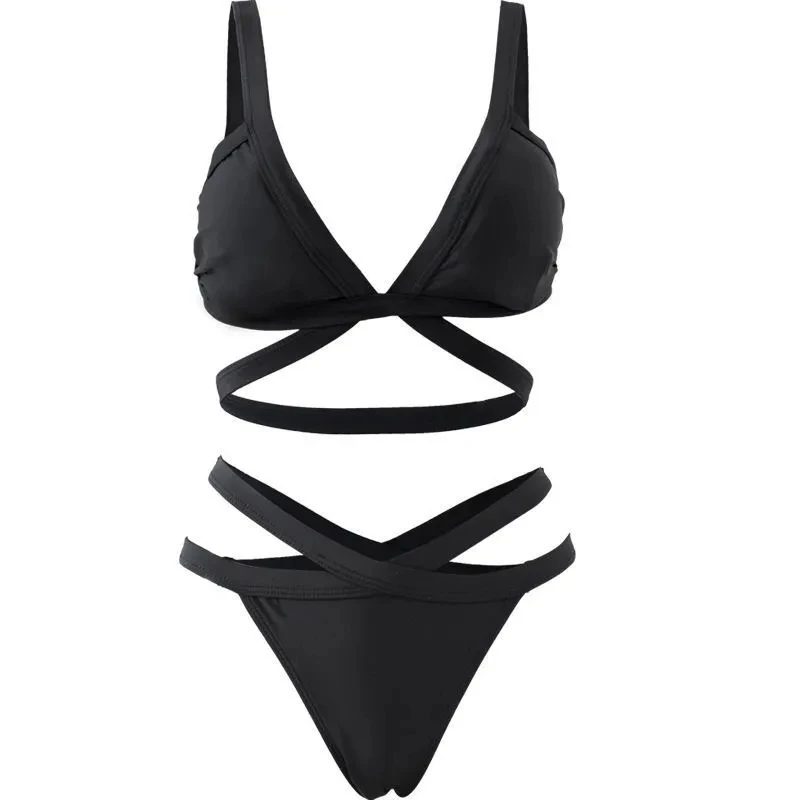 

Bikini Swimwear Women Swimsuit INS Black Bikini Set Push Up Bathing Suit Female Summer Beach Wear Biquini